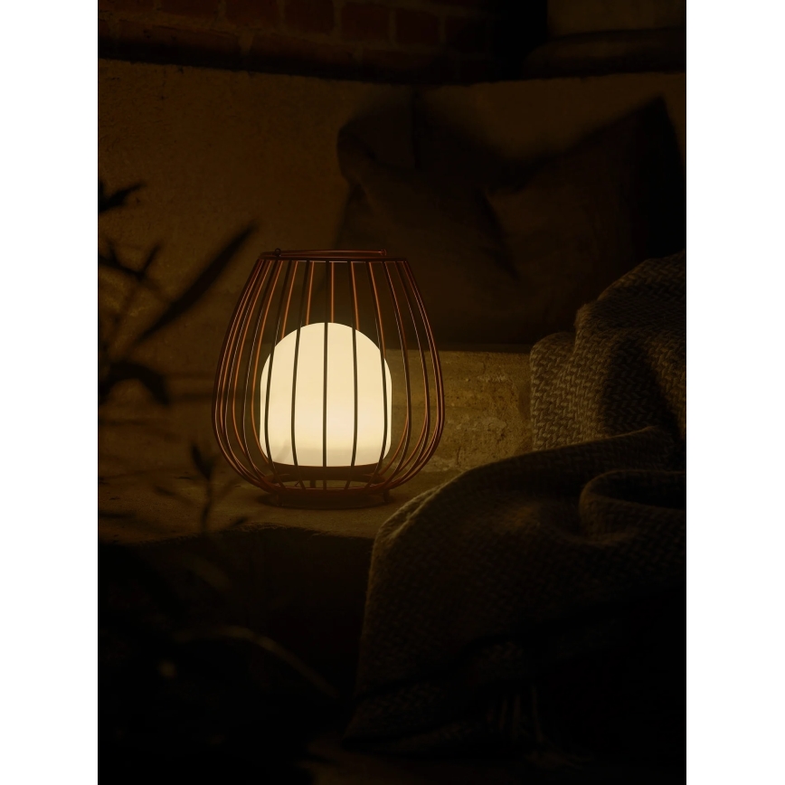 Nordlux - Lámpara portátil LED Regulable para exterior JIM TO-GO LED/3W/3,7V IP54 5000 mAh roja