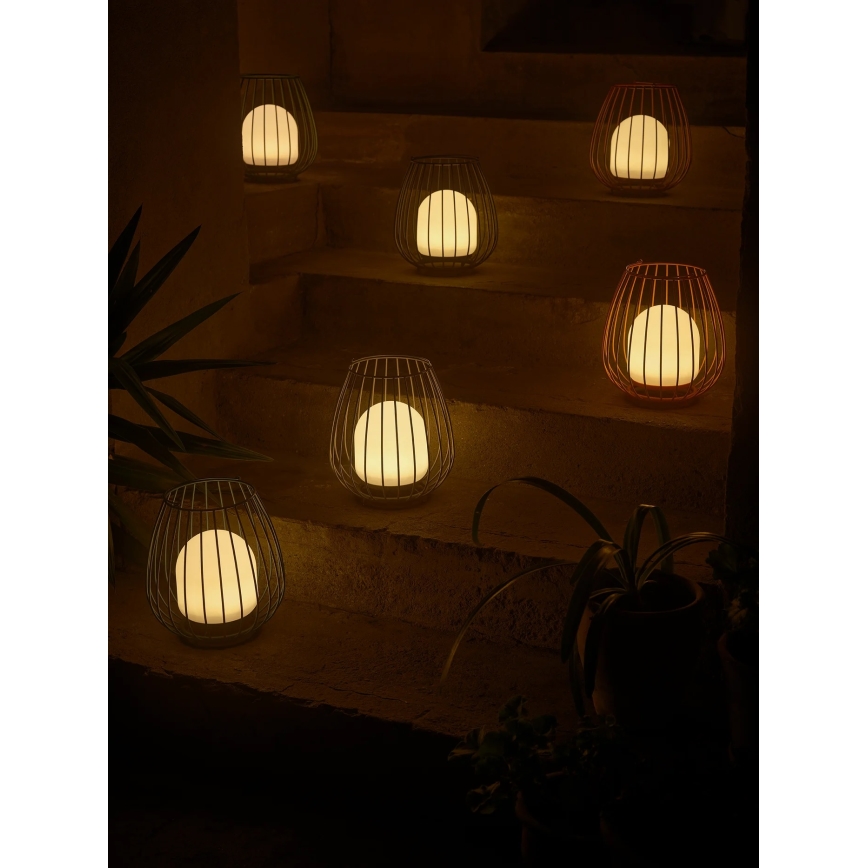 Nordlux - Lámpara portátil LED Regulable para exterior JIM TO-GO LED/3W/3,7V IP54 5000 mAh roja