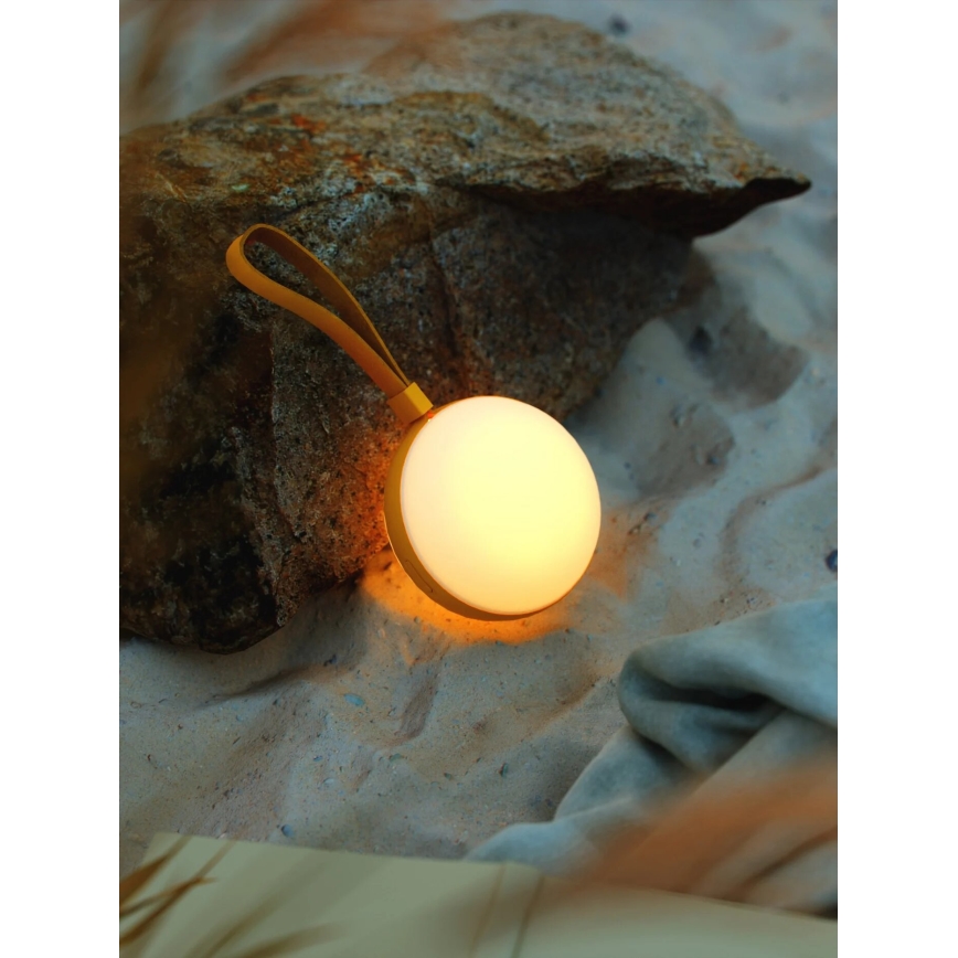 Nordlux - Lámpara recargable portátil LED LED/1W/3,7V IP54 1500 mAh amarillo