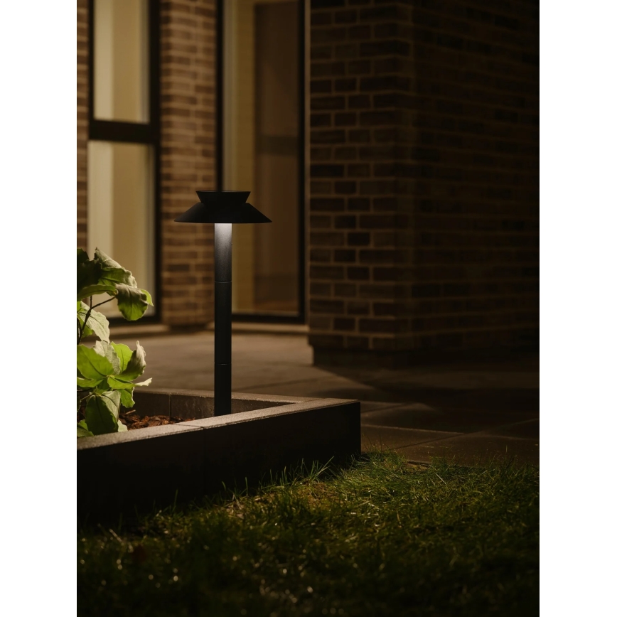 Nordlux - Lámpara solar LED con sensor, 5W/3,7V, IP44, negra, 60 cm