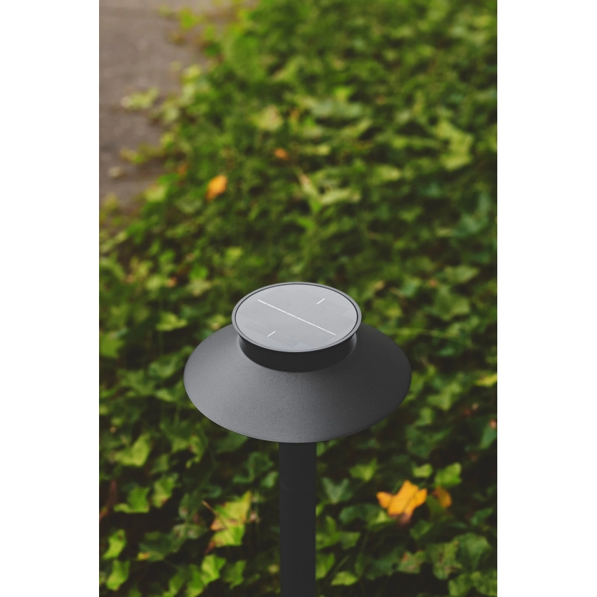 Nordlux - Lámpara solar LED con sensor LED/5W/3,7V IP44 negra