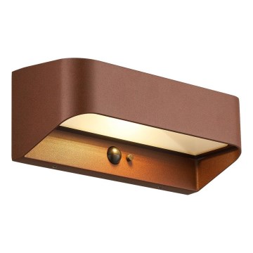 Nordlux - Lámpara solar LED con sensor MARCELLIO LED/5W/5V IP54 2200 mAh marrón