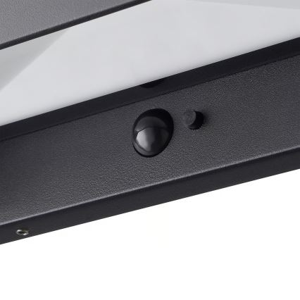 Nordlux - Luminaria solar LED con sensor MARCELLIO LED/5W/5V IP54 2200 mAh negra