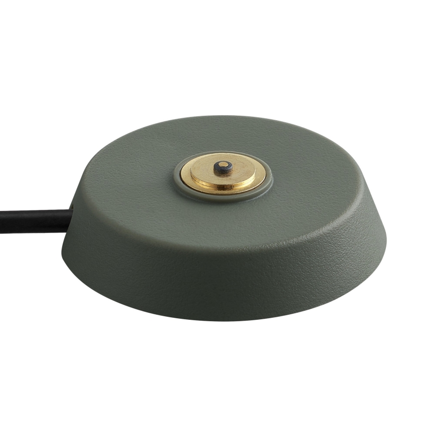 Nordlux - Lámpara de sobremesa recargable y regulable para exterior ELLEN LED/2,8W/3,7V 2200 mAh IP44 verde