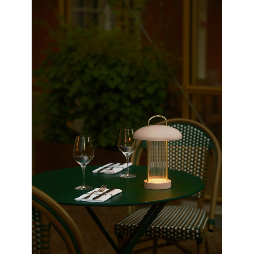 Nordlux - Lámpara de mesa táctil recargable LED regulable MIRANO LED/3W/3,7V rosa