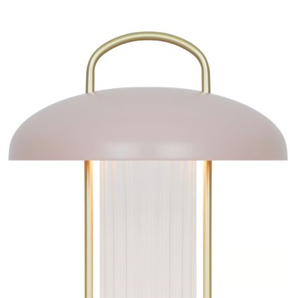 Nordlux - Lámpara de mesa táctil recargable LED regulable MIRANO LED/3W/3,7V rosa