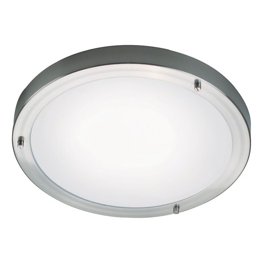 Nordlux - Luminaria de techo para baño ANCONA 2xE27/40W/230V IP43 diámetro 31,5 cm cromo mate