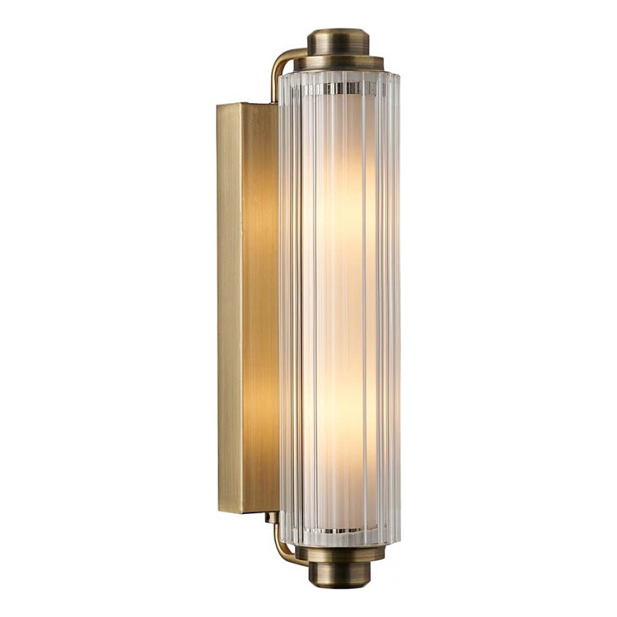 Nordlux - Luminaria para espejo de baño NIMAL 2xE14/25W/230V IP44, latón
