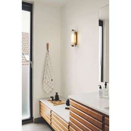 Nordlux - Luminaria para espejo de baño NIMAL 2xE14/25W/230V IP44, latón