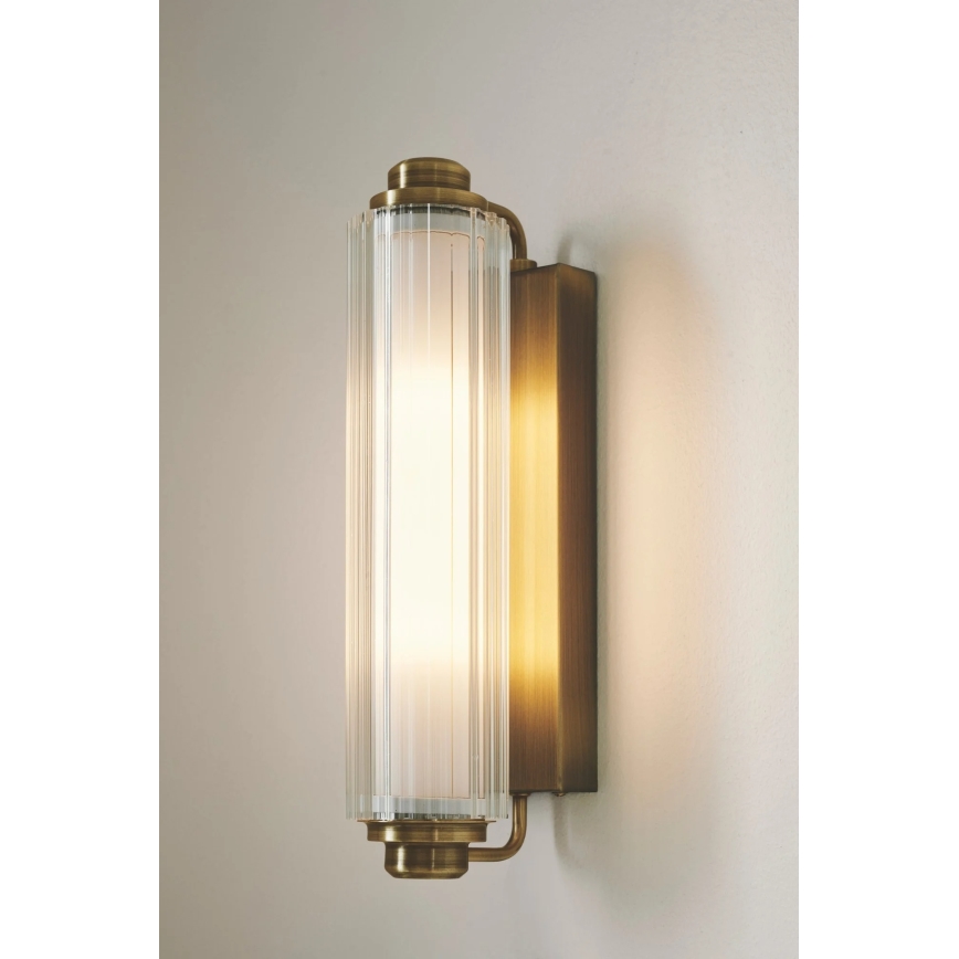 Nordlux - Luminaria para espejo de baño NIMAL 2xE14/25W/230V IP44, latón