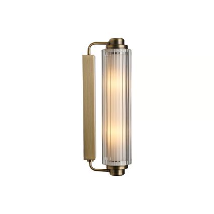 Nordlux - Luminaria para espejo de baño NIMAL 2xE14/25W/230V IP44, latón