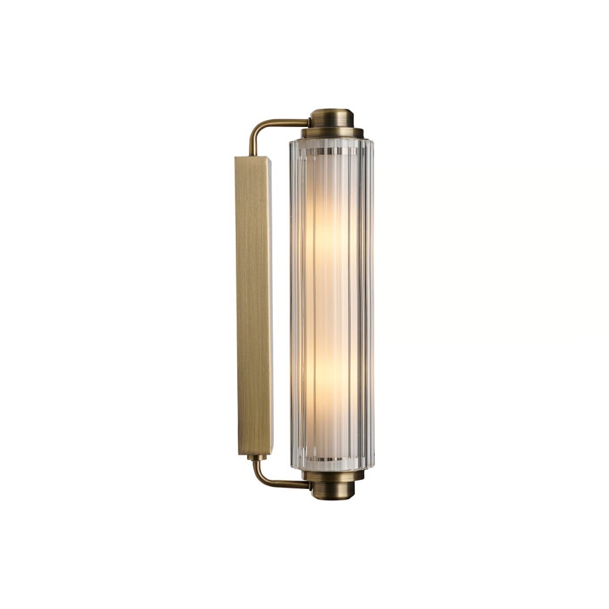 Nordlux - Luminaria para espejo de baño NIMAL 2xE14/25W/230V IP44, latón