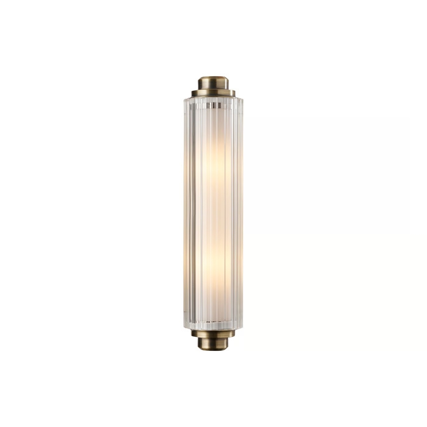 Nordlux - Luminaria para espejo de baño NIMAL 2xE14/25W/230V IP44, latón