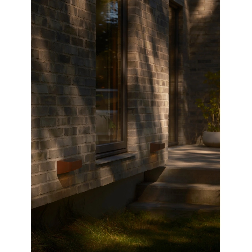 Nordlux - Lámpara solar LED con sensor MARCELLIO LED/5W/5V IP54 2200 mAh marrón