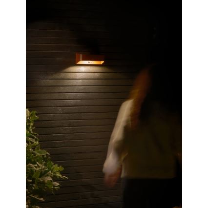 Nordlux - Lámpara solar LED con sensor MARCELLIO LED/5W/5V IP54 2200 mAh marrón