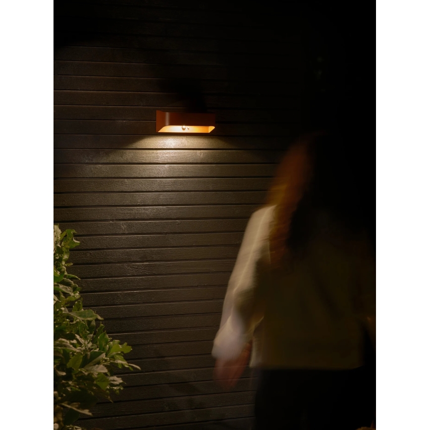 Nordlux - Lámpara solar LED con sensor MARCELLIO LED/5W/5V IP54 2200 mAh marrón