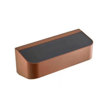 Nordlux - Lámpara solar LED con sensor MARCELLIO LED/5W/5V IP54 2200 mAh marrón