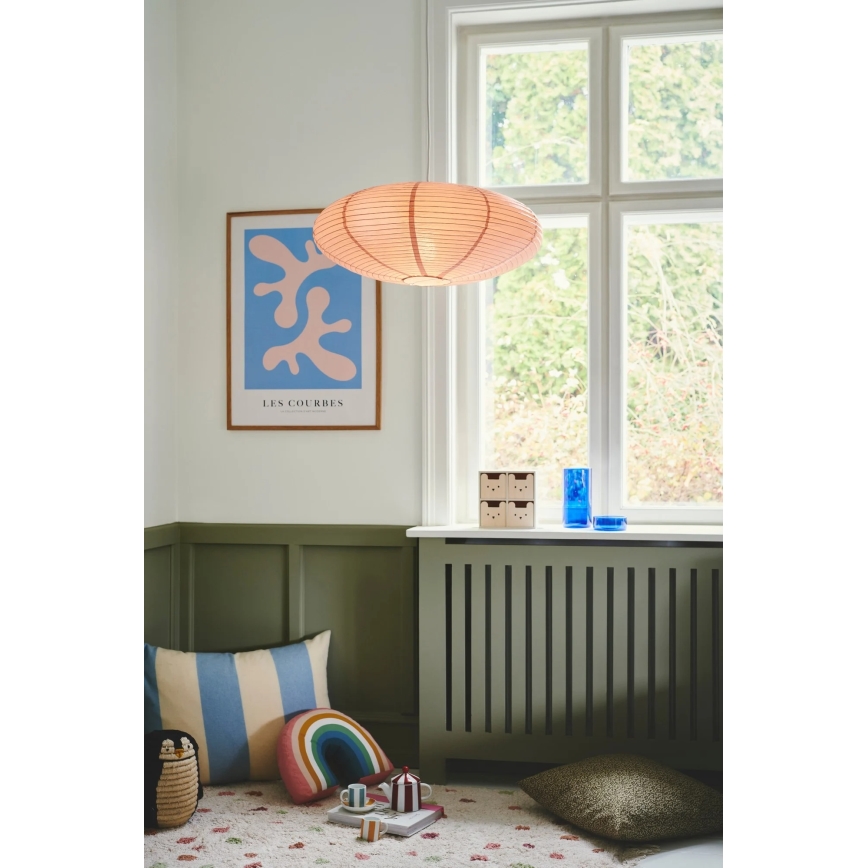 Nordlux - Pantalla para lámpara de techo VILLO E27, diámetro 60 cm, rosa