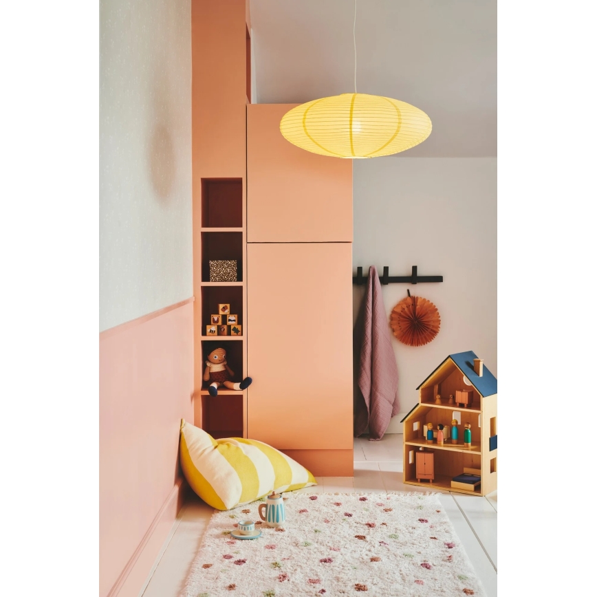 Nordlux - Pantalla para lámpara de techo VILLO E27 Ø 60 cm, amarilla