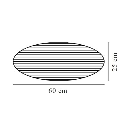 Nordlux - Pantalla para araña VILLO E27 diá. 60 cm marrón