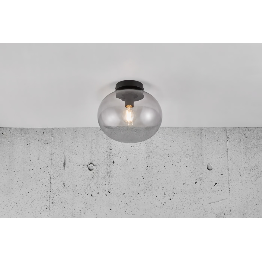 Nordlux - Plafón ALTON 1xE27/25W/230V diá. 27,5 cm ahumado