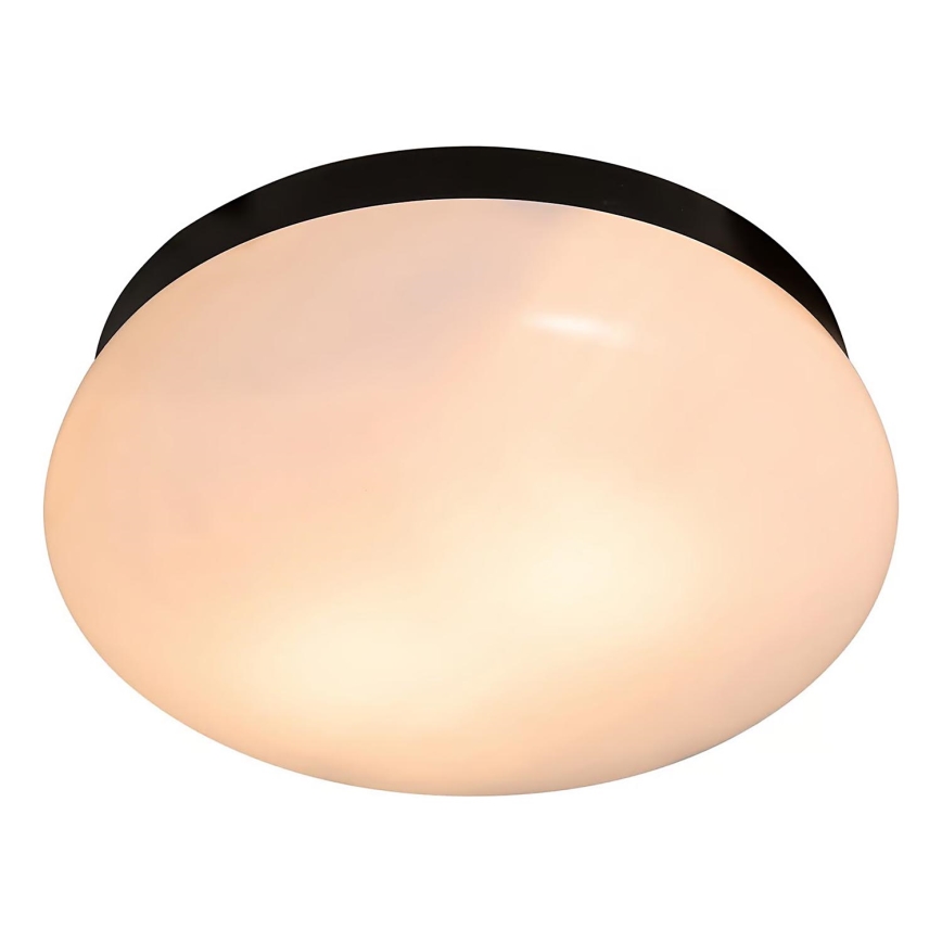 Nordlux - Plafón de baño FOAM 2xE27/55W/230V IP44 diá. 34 cm negro