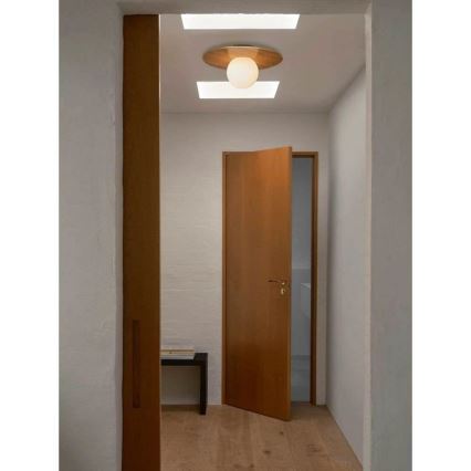 Nordlux - Plafón de baño SIONA 1xE27/60W/230V IP44 diá. 43 cm beige