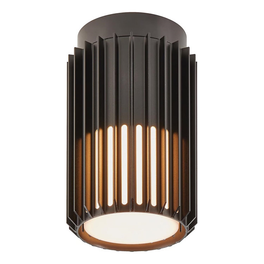 Nordlux - Plafón de exterior ALUDRA 1xE27/15W/230V diá. 12,4 cm negro