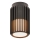 Nordlux - Plafón de exterior ALUDRA 1xE27/15W/230V diá. 12,4 cm negro