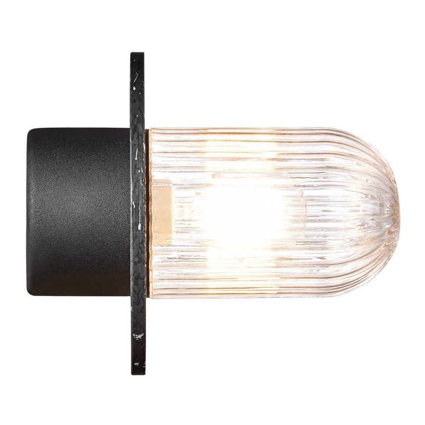 Nordlux - Plafón de exterior JANUKA 1xE27/60W/230V IP54 negro
