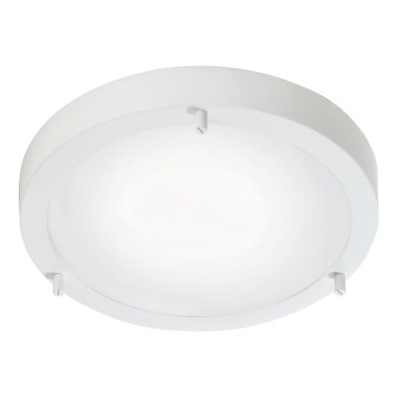 Nordlux - Plafón de techo para baño ANCONA 2xE27/40W/230V IP43 Ø 31,5 cm blanco