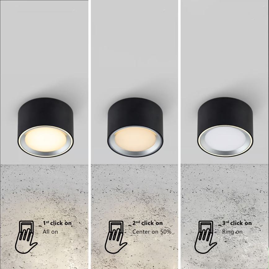 Nordlux - Plafón LED regulable FALLON LED/5,5W/230V 2700K diá. 10 cm blanco