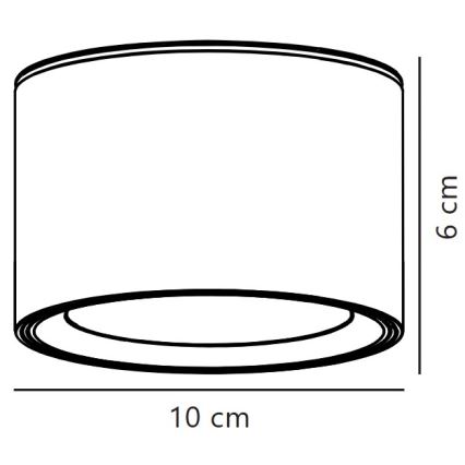 Nordlux - Plafón LED regulable FALLON LED/5,5W/230V 2700K diá. 10 cm blanco