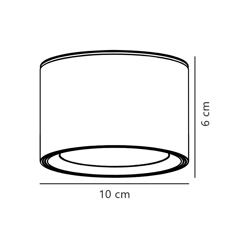 Nordlux - Plafón LED regulable FALLON LED/5,5W/230V 2700K diá. 10 cm blanco