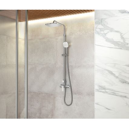 Novaservis - Conjunto de ducha con grifo METALIA ECO cromo brillante
