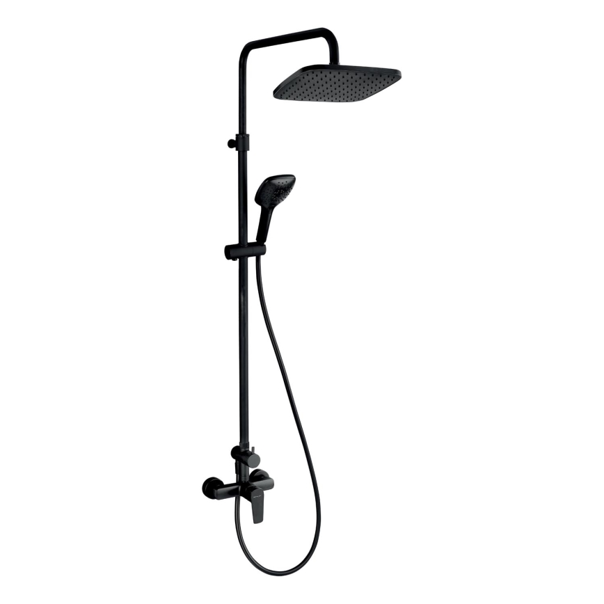 Novaservis - Conjunto de ducha con grifo METALIA ECO mate negro
