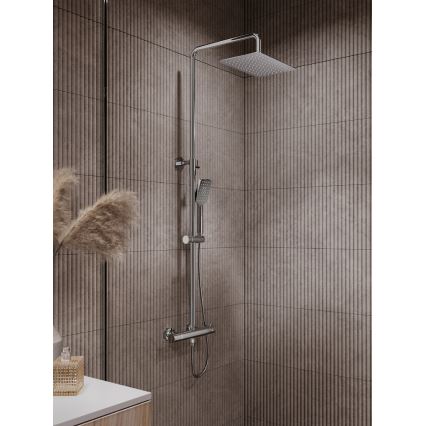 Novaservis - Conjunto de ducha con grifo termostático METALIA ECO cromo brillante