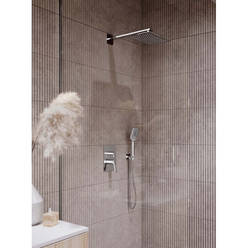 Novaservis - Grifería de ducha con grifo empotrado METALIA ECO cromo brillante