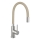 Novaservis - Grifo de fregadero con brazo flexible acero inoxidable/beige