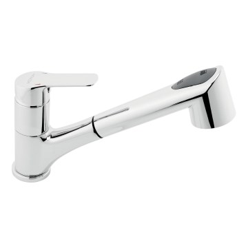 Novaservis - Grifo de fregadero con ducha extraíble METALIA cromo brillante