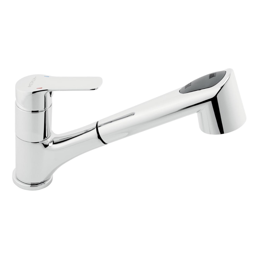Novaservis - Grifo de fregadero con ducha extraíble METALIA cromo brillante