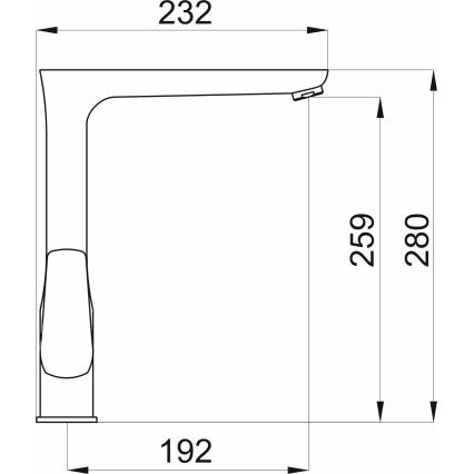 Novaservis - Grifo de fregadero METALIA mate negro