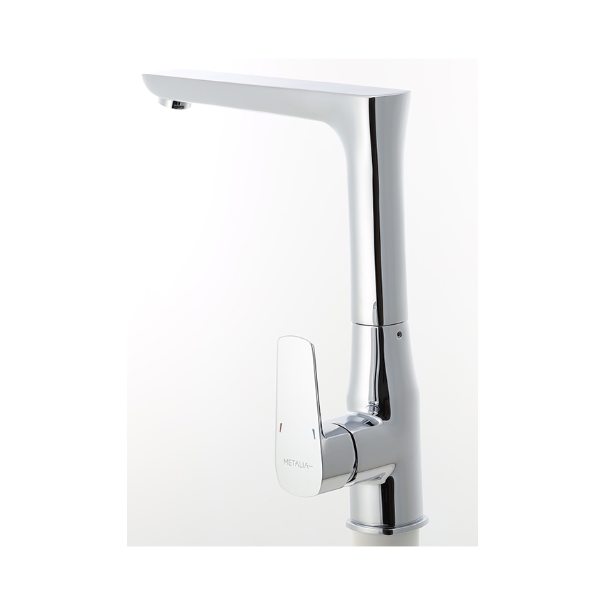 Novaservis - Grifo para fregadero METALIA, acabado cromo brillante
