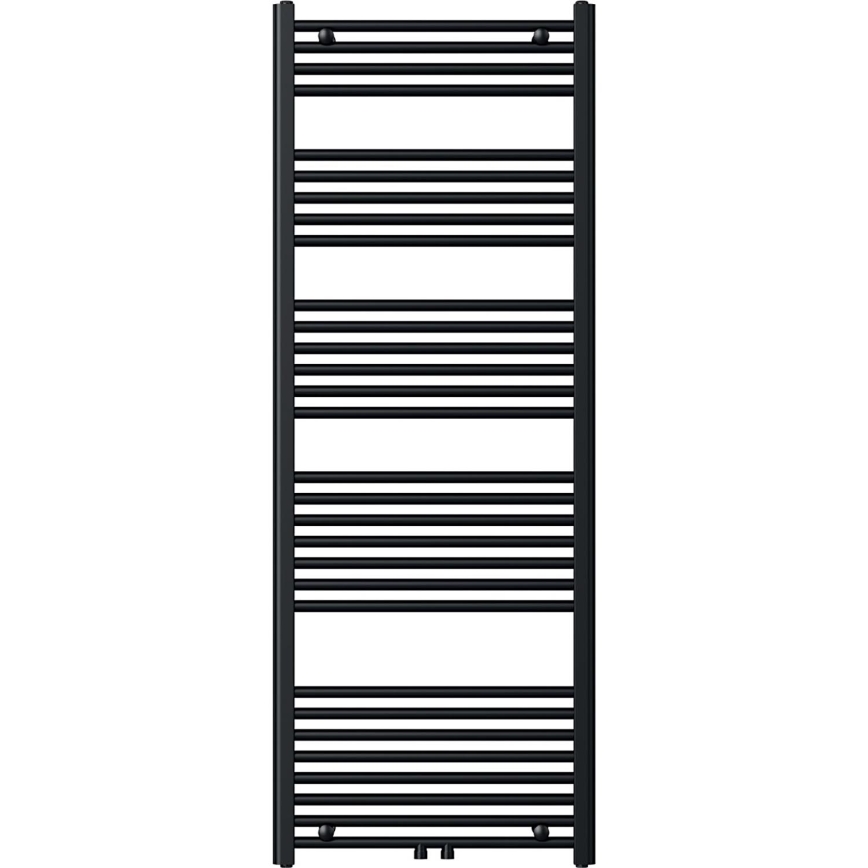 Novaservis - Radiador toallero en escalera para baño 836W/230V 160x60 cm negro recto
