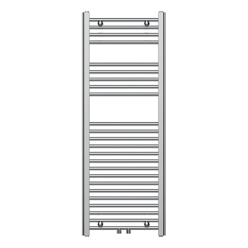 Novaservis - Radiador toallero tipo escalera para baño 318W/230V 120x45 cm cromado brillante recto