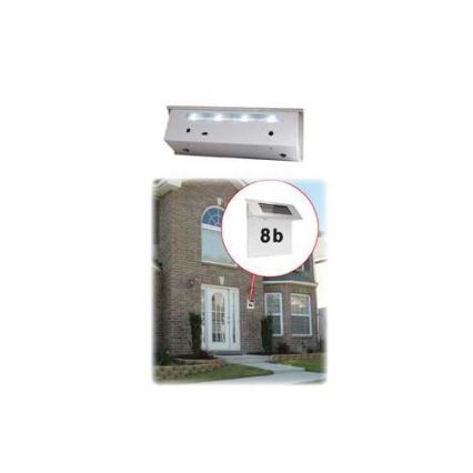 Número de casa LED solar