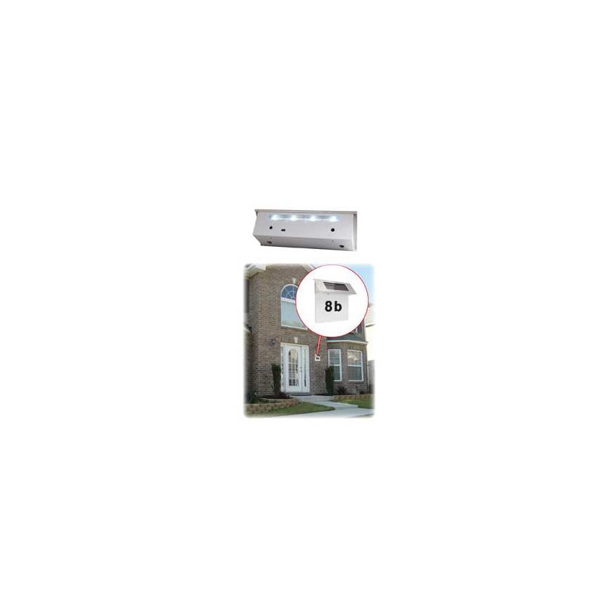 Número de casa LED solar