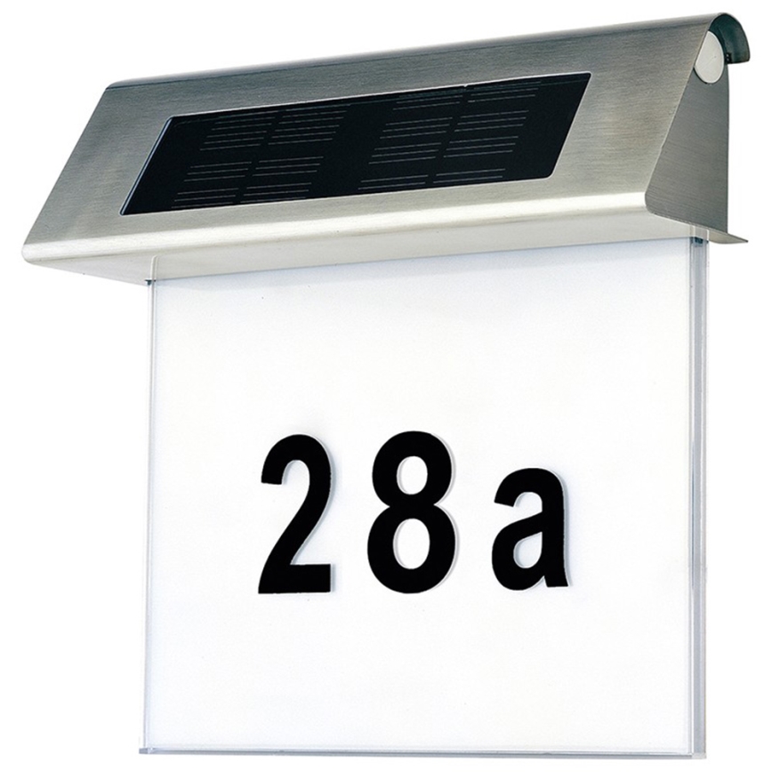 Número de casa LED solar LED/2x0,07W/2,4V 1200 mAh IP44