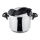 Olla a presión TURBO 6 l acero inoxidable/negro