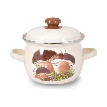 Olla con tapa TORO 1,5 l con estampado de setas